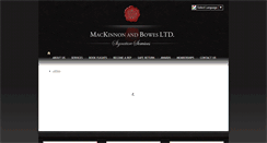 Desktop Screenshot of mackinnonandbowes.com