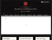 Tablet Screenshot of mackinnonandbowes.com